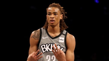 NEW YORK, NEW YORK - JANUARY 20: Nicolas Claxton #33 of the Brooklyn Nets (Photo by Elsa/Getty Images)