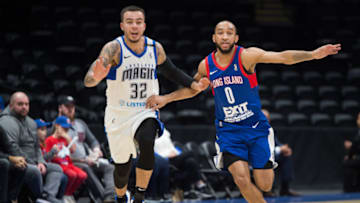 Long Island Nets Brooklyn Nets Jordan McLaughlin. Mandatory Copyright Notice: Copyright 2018 NBAE (Photo by Mike Lawrence/NBAE via Getty Images)