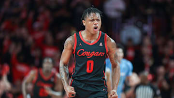 Houston Cougars guard Marcus Sasser (0)Credit: Troy Taormina-USA TODAY Sports