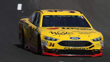 FORT WORTH, TX - APRIL 07: Landon Cassill, driver of the #34 Love's Travel Stops Ford, practices for the Monster Energy NASCAR Cup Series O'Reilly Auto Parts 500 at Texas Motor Speedway on April 7, 2017 in Fort Worth, Texas. (Photo by Chris Graythen/Getty Images)