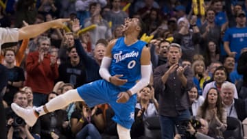 Oklahoma City Thunder guard Russell Westbrook #0 (Photo by J Pat Carter/Getty Images)
