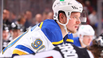 Vladimir Tarasenko #91 of the St. Louis Blues. (Photo by Rich Graessle/Getty Images)