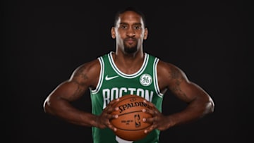 CANTON, MA - SEPTEMBER 24: Brad Wanamaker #9 of the Boston Celtics poses for a portrait at media day on September 24, 2018 at the High Output Studios in Canton, Massachusetts. NOTE TO USER: User expressly acknowledges and agrees that, by downloading and or using this photograph, User is consenting to the terms and conditions of the Getty Images License Agreement. Mandatory Copyright Notice: Copyright 2018 NBAE (Photo by Brian Babineau/NBAE via Getty Images)