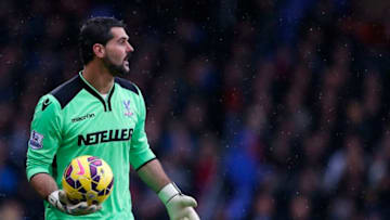 LONDON, ENGLAND - NOVEMBER 23: Julian Speroni of Crystal Palace during the Barclays Premier League match between Crystal Palace and Liverpool at Selhurst Park on November 23, 2014 in London, England. (Photo by Steve Bardens/Getty Images)