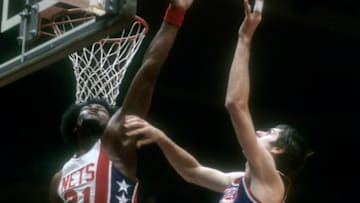 Brooklyn Nets New York Nets Tim Bassett (Photo by Focus on Sport/Getty Images)