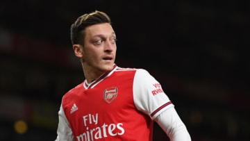 LONDON, ENGLAND - DECEMBER 05: Mesut Ozil of Arsenal during the Premier League match between Arsenal FC and Brighton & Hove Albion at Emirates Stadium on December 05, 2019 in London, United Kingdom. (Photo by David Price/Arsenal FC via Getty Images)