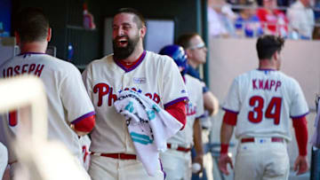 PHILADELPHIA, PA - JUNE 03: Reliever Neshek (towel) continues to enjoy a tremendous 2017