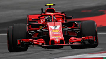 SPIELBERG, AUSTRIA - JUNE 29: Kimi Raikkonen of Finland driving the (7) Scuderia Ferrari SF71H (Photo by Charles Coates/Getty Images)