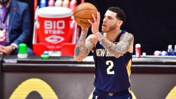 Lonzo Ball #2 of the New Orleans Pelicans (Photo by Julio Aguilar/Getty Images)