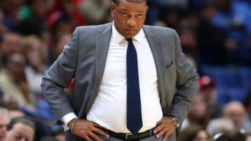 Head coach Doc Rivers of the LA Clippers reacts during a game against the New Orleans Pelicans (Photo by Jonathan Bachman/Getty Images)