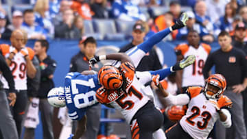 INDIANAPOLIS, IN - OCTOBER 19: Reggie Wayne