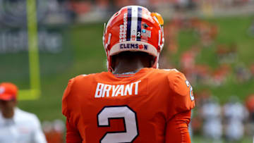 CLEMSON, SC - SEPTEMBER 15: Kelly Bryant (2) quarterback Clemson University Tigers prior to the start of the game during action between Georgia Southern and Clemson on September 15, 2018, at Clemson Memorial Stadium in Clemson S.C. (Photo by John Byrum/Icon Sportswire via Getty Images)