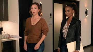 FOUND -- "TBD" Episode 103 -- Pictured: (l-r) Kelli Williams as Margaret Reed, Shanola Hampton as Gabi Mosely -- (Photo by: Steve Swisher/NBC)