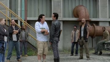 Eugene (Josh McDermitt) and Negan (Jeffrey Dean Morgan), The Walking Dead, AMC, via Screencapped.net (Uploader: Cass)