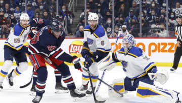 St. Louis BluesJordan Binnington (50)Mandatory Credit: James Carey Lauder-USA TODAY Sports