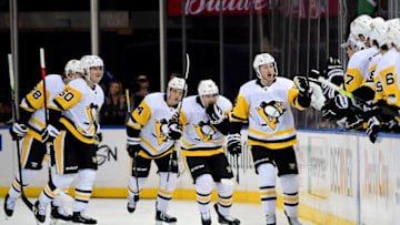 Jared McCann #19 of the Pittsburgh Penguins. (Photo by Emilee Chinn/Getty Images)