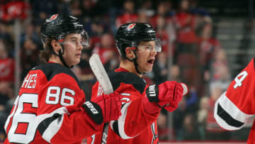 Connor Carrick of the New Jersey Devils (Photo by Bruce Bennett/Getty Images)
