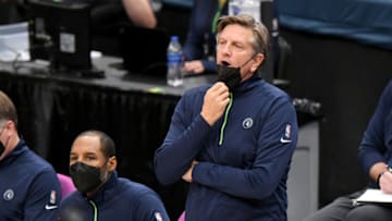 Head coach Chris Finch of the Minnesota Timberwolves. (Photo by Will Newton/Getty Images)