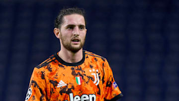 PORTO, PORTUGAL - FEBRUARY 17: Adrien Rabiot of Juventus looks on during the UEFA Champions League Round of 16 match between FC Porto and Juventus at Estadio do Dragao on February 17, 2021 in Porto, Portugal. Sporting stadiums around Portugal remain under strict restrictions due to the Coronavirus Pandemic as Government social distancing laws prohibit fans inside venues resulting in games being played behind closed doors. (Photo by Jose Manuel Alvarez/Quality Sport Images/Getty Images)