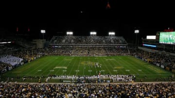 ATLANTA, GA - NOVEMBER 02: A general view of Bobby Dodd Stadium during the game between the Georgia Tech Yellow Jackets and the Pittsburgh Panthers on November 2, 2013 in Atlanta, Georgia. (Photo by Kevin C. Cox/Getty Images)