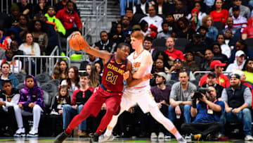 Jalen Jones against the Atlanta Hawks (Photo by Scott Cunningham/NBAE via Getty Images)