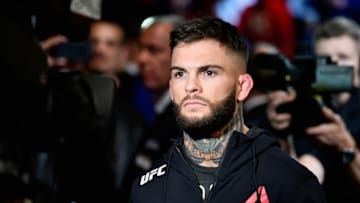 NEW YORK, NY - NOVEMBER 04: Cody Garbrandt approaches the octagon for his UFC bantamweight championship bout against TJ Dillashaw during the UFC 217 event at Madison Square Garden on November 4, 2017 in New York City. (Photo by Jeff Bottari/Zuffa LLC/Zuffa LLC via Getty Images)