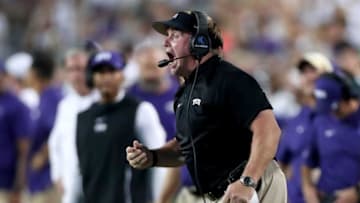 FORT WORTH, TX - SEPTEMBER 29: Head coach Gary Patterson of the TCU Horned Frogs leads the TCU Horned Frogs against the Iowa State Cyclones in the fourth quarter at Amon G. Carter Stadium on September 29, 2018 in Fort Worth, Texas. (Photo by Tom Pennington/Getty Images)