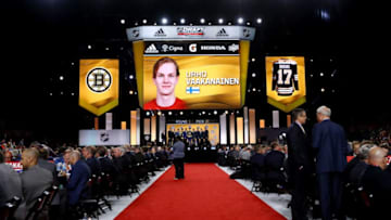 CHICAGO, IL - JUNE 23: A general view as Urho Vaakanainen is selected 18th overall by the Boston Bruins during the 2017 NHL Draft at the United Center on June 23, 2017 in Chicago, Illinois. (Photo by Bruce Bennett/Getty Images)