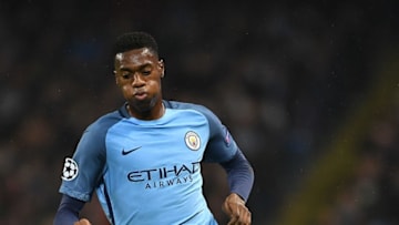 MANCHESTER, ENGLAND - DECEMBER 06: Tosin Adarabioyo of Manchester City in action during the UEFA Champions League match between Manchester City FC and Celtic FC at Etihad Stadium on December 6, 2016 in Manchester, England. (Photo by Laurence Griffiths/Getty Images)