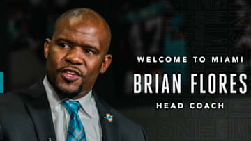 Brian Flores is introduced as the new head coach for the Miami Dolphins - image courtesy of the Miami Dolphins