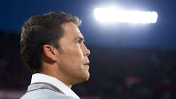 SEVILLE, SPAIN - NOVEMBER 11: Head coach Francesc Ferrer Sicilia 'Rubi' of RCD Espanyol reacts during the La Liga match between Sevilla FC and RCD Espanyol at Estadio Ramon Sanchez Pizjuan on November 11, 2018 in Seville, Spain. (Photo by Aitor Alcalde Colomer/Getty Images)