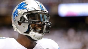Dec 21, 2015; New Orleans, LA, USA; Detroit Lions wide receiver Calvin Johnson (81) before the game against the New Orleans Saints at the Mercedes-Benz Superdome. Mandatory Credit: Chuck Cook-USA TODAY Sports