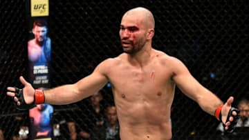 GDANSK, POLAND - OCTOBER 21: Artem Lobov of Russia taunts opponent Andre Fili (not pictured) in their featherweight bout during the UFC Fight Night event inside Ergo Arena on October 21, 2017 in Gdansk, Poland. (Photo by Jeff Bottari/Zuffa LLC/Zuffa LLC via Getty Images)