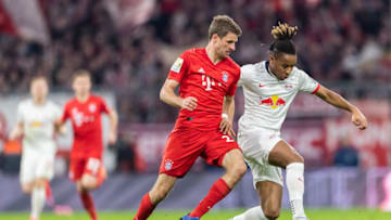 RB Leipzig forward Christopher Nkunku will not be joining Bayern Munich next summer. (Photo by Boris Streubel/Getty Images)