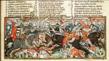 Battle Between Clovis and the Visigoths // National Library of the Netherlands, Public Domain