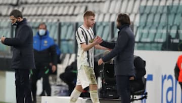 Juventus, Dejan Kulusevski, Andrea Pirlo (Photo by Jonathan Moscrop/Getty Images)