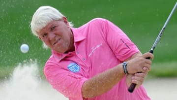 Aug 7, 2014; Louisville, KY, USA; 1991 PGA Champion John Daly during the first round of the 2014 PGA Championship golf tournament at Valhalla Golf Club. Mandatory Credit: Thomas J. Russo-USA TODAY Sports
