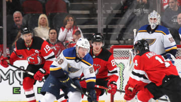 Vince Dunn #29 of the St. Louis Blues (Photo by Bruce Bennett/Getty Images)