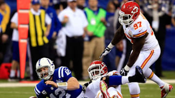 INDIANAPOLIS, IN - JANUARY 04: Quarterback Andrew Luck