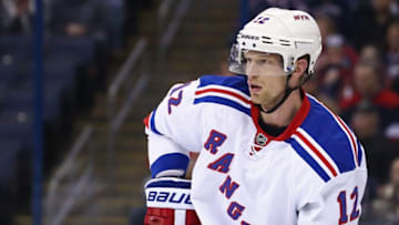 New York Rangers center Eric Staal (12) . Mandatory Credit: Aaron Doster-USA TODAY Sports