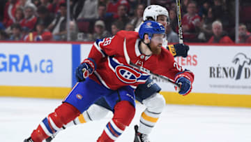 MONTREAL, QC - MARCH 23: Jeff Petry #26 of the Montreal Canadiens skates against the Buffalo Sabres in the NHL game at the Bell Centre on March 23, 2019 in Montreal, Quebec, Canada. (Photo by Francois Lacasse/NHLI via Getty Images)
