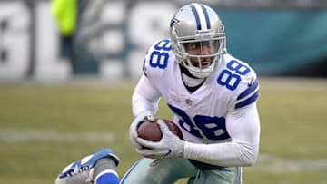 Dallas Cowboys wide receiver Dez Bryant (88) runs after catching the ball during the third quarter against the Philadelphia Eagles at Lincoln Financial Field in Philadelphia on Sunday, Dec. 31, 2017. The Cowboys won, 6-0. (Max Faulkner/Fort Worth Star-Telegram/Tribune News Service via Getty Images)