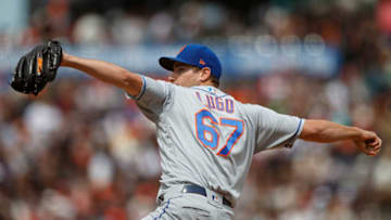 SAN FRANCISCO, CA - JULY 21: Seth Lugo #67 of the New York Mets pitches against the San Francisco Giants during the eighth inning at Oracle Park on July 21, 2019 in San Francisco, California. The San Francisco Giants defeated the New York Mets 3-2 in 12 innings. (Photo by Jason O. Watson/Getty Images)