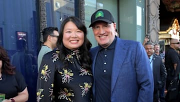 LOS ANGELES, CALIFORNIA - AUGUST 15: (L-R) Jessica Gao and Kevin Feige, President, Marvel Studios, attend the world premiere of Marvel Studios' upcoming new series "She-Hulk: Attorney at Law" at El Capitan Theatre in Hollywood, California on August 15, 2022. (Photo by Charley Gallay/Getty Images for Disney)