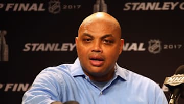 NASHVILLE, TN - JUNE 05: Former NBA player Charles Barkley speaks during a press conference prior to Game Four of the 2017 NHL Stanley Cup Final between the Pittsburgh Penguins and the Nashville Predators at the Bridgestone Arena on June 5, 2017 in Nashville, Tennessee. (Photo by Frederick Breedon/Getty Images)