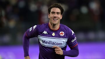 Dusan Vlahovic of ACF Fiorentina. (Photo by Giuseppe Bellini/Getty Images)