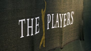 PONTE VEDRA BEACH, FLORIDA - MAY 6: THE PLAYERS tournament logo on a windscreen during the second day of practice for THE PLAYERS Championship on THE PLAYERS Stadium Course at TPC Sawgrass on May 6, 2008 in Ponte Vedra Beach, Florida. (Photo by Caryn Levy/US PGA TOUR)