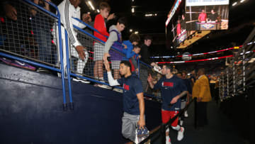 Josh Hart #3 and JJ Redick #4 of the New Orleans Pelicans (Photo by Layne Murdoch Jr./NBAE via Getty Images)