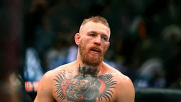 March 5, 2016; Las Vegas, NV, USA; Conor McGregor during UFC 196 at MGM Grand Garden Arena. Mandatory Credit: Mark J. Rebilas-USA TODAY Sports