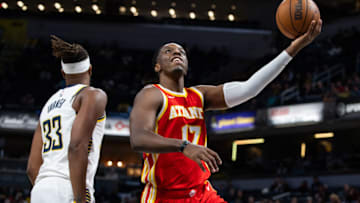 Atlanta Hawks, Onyeka Okongwu. Mandatory Credit: Trevor Ruszkowski-USA TODAY Sports